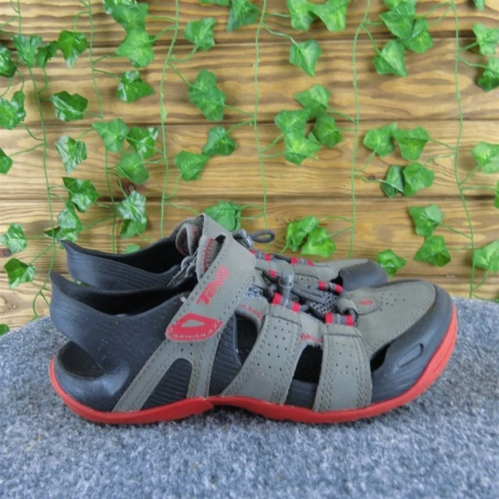 Teva Sandals  Boys Y 2 Medium Sandal‎ Gray Synthetic Hook & Loop